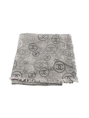 Chanel Coco Mark Poncho Stole Cashmere #278074C12B